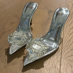 Good American CINDER-F*CKING-RELLA pump mule